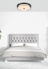 Elegant Lighting Kolson 1 Light Flush Mount D20 Inch H4 Inch LED 24 Watt 3CCT in Black Model: LD304F20BK