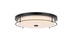 Elegant Lighting Kolson 1 Light Flush Mount D20 Inch H4 Inch LED 24 Watt 3CCT in Black Model: LD304F20BK
