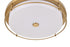 Elegant Lighting Kolson 1 Light Flush Mount D20 Inch H4 Inch LED 24 Watt 3CCT in Satin Gold Model: LD304F20SG