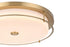 Elegant Lighting Kolson 1 Light Flush Mount D20 Inch H4 Inch LED 24 Watt 3CCT in Satin Gold Model: LD304F20SG
