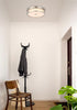 Elegant Lighting Kolson Flush Mount D16 Inch H4 Inch LED 24 Watt 3CCT in Polished Nickel Model: LD305F16PN