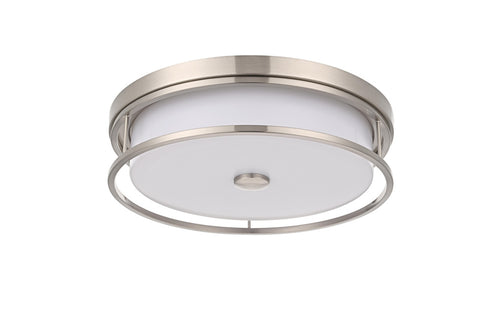 Elegant Lighting Kolson Flush Mount D16 Inch H4 Inch LED 24 Watt 3CCT in Polished Nickel Model: LD305F16PN