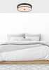 Elegant Lighting Kolson Flush Mount D20 Inch H4 Inch LED 30 Watt 3CCT in Black Model: LD305F20BK