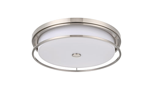 Elegant Lighting Kolson Flush Mount D20 Inch H4 Inch LED 30 Watt 3CCT in Polished Nickel Model: LD305F20PN