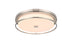 Elegant Lighting Kolson Flush Mount D20 Inch H4 Inch LED 30 Watt 3CCT in Polished Nickel Model: LD305F20PN