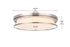 Elegant Lighting Kolson Flush Mount D20 Inch H4 Inch LED 30 Watt 3CCT in Polished Nickel Model: LD305F20PN