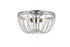 Elegant Lighting Kylie 3 Light Flush Mount Model: 1112F12BK