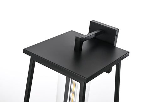 Elegant Lighting Lambert 1 Light Wall sconce W11 Inch E11.5 Inch H18 Inch L1 in Black (1Box) Model: OD346W18BK