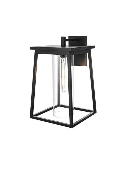 Elegant Lighting Lambert 1 Light Wall sconce W11 Inch E11.5 Inch H18 Inch L1 in Black (1Box) Model: OD346W18BK