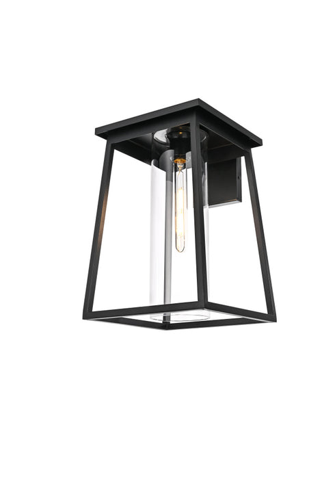 Elegant Lighting Lambert 1 Light Wall sconce W11 Inch E11.5 Inch H18 Inch L1 in Black (1Box) Model: OD346W18BK