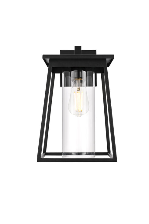 Elegant Lighting Lambert 1 Light Wall sconce W8.5 Inch E9.5 Inch H14 Inch L1 in Black Model: OD346W14BK