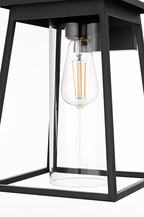 Elegant Lighting Lambert 1 Light Wall sconce W8.5 Inch E9.5 Inch H14 Inch L1 in Black Model: OD346W14BK