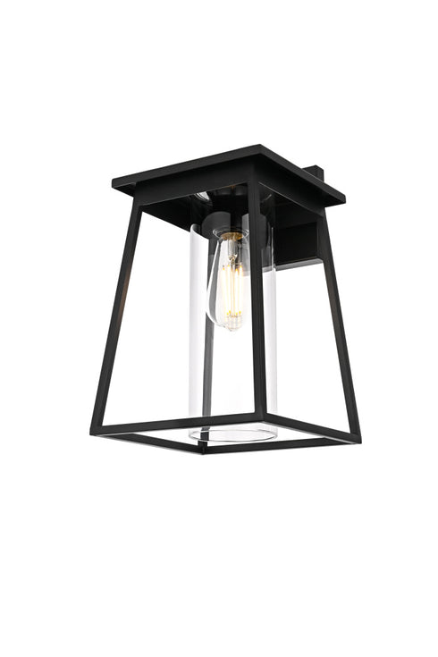 Elegant Lighting Lambert 1 Light Wall sconce W8.5 Inch E9.5 Inch H14 Inch L1 in Black Model: OD346W14BK
