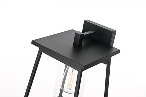 Elegant Lighting Lambert 1 Light Wall sconce W8.5 Inch E9.5 Inch H14 Inch L1 in Black Model: OD346W14BK