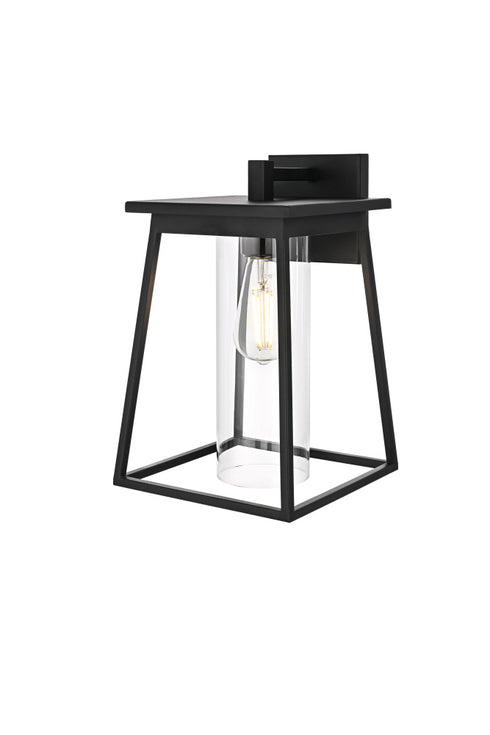 Elegant Lighting Lambert 1 Light Wall sconce W8.5 Inch E9.5 Inch H14 Inch L1 in Black Model: OD346W14BK