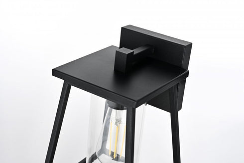 Elegant Lighting Lambert 7 inch Outdoor Pendant in Black Model: OD346W11BK