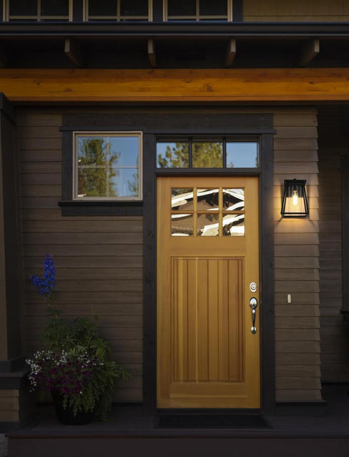 Elegant Lighting Lambert 7 inch Outdoor Pendant in Black Model: OD346W11BK