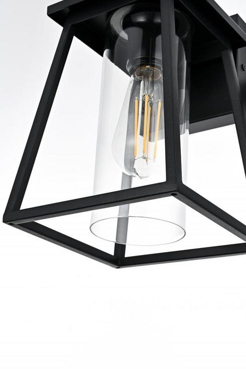 Elegant Lighting Lambert 7 inch Outdoor Pendant in Black Model: OD346W11BK