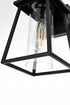 Elegant Lighting Lambert 7 inch Outdoor Pendant in Black Model: OD346W11BK