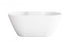 Elegant Lighting Landon 59 inch Bathtub in Glossy White with Brushed Gold Trim Model: BT30559GW-BGD