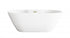 Elegant Lighting Landon 67 inch Bathtub in Glossy White with Brushed Gold Trim Model: BT30567GW-BGD