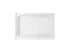 Elegant Lighting Laredo 48x32 Inch Single Threshold Shower Tray Center Drain in Glossy White Model: STY01-C4832