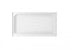 Elegant Lighting Laredo 48x32 Inch Single Threshold Shower Tray Center Drain in Glossy White Model: STY01-C4832