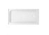 Elegant Lighting Laredo 48x32 Inch Single Threshold Shower Tray Center Drain in Glossy White Model: STY01-C4832