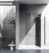 Elegant Lighting Laredo Fixed Frameless Shower Door 35x78 in Brushed Gold Model: SD155-3578BGD
