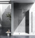Elegant Lighting Laredo Fixed Frameless Shower Door 35x78 in Brushed Gold Model: SD155-3578BGD