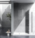Elegant Lighting Laredo Fixed Frameless Shower Door 35x78 in Brushed Gold Model: SD155-3578BGD