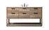Elegant Lighting Larkin 60 Inch Double Bathroom Vanity in Natural Oak Model: VF19260DNT