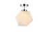 Elegant Lighting Lawrence 1 light black and white glass flush mount Model: LD2347BK