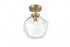 Elegant Lighting Lawrence 10 inch Flush Mount Clear Shade in Satin Gold in Satin Gold and Clear Finish Model: LD2346SG