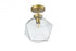 Elegant Lighting Lawrence 10 inch Flush Mount Clear Shade in Satin Gold in Satin Gold and Clear Finish Model: LD2346SG