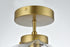 Elegant Lighting Lawrence 10 inch Flush Mount Clear Shade in Satin Gold in Satin Gold and Clear Finish Model: LD2346SG