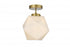 Elegant Lighting Lawrence 10 inch Flush Mount Frosted White Shade in Satin Gold in Satin Gold and Frosted White Finish Model: LD2347SG