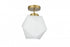 Elegant Lighting Lawrence 10 inch Flush Mount Frosted White Shade in Satin Gold in Satin Gold and Frosted White Finish Model: LD2347SG