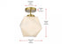 Elegant Lighting Lawrence 10 inch Flush Mount Frosted White Shade in Satin Gold in Satin Gold and Frosted White Finish Model: LD2347SG