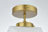 Elegant Lighting Lawrence 10 inch Flush Mount Frosted White Shade in Satin Gold in Satin Gold and Frosted White Finish Model: LD2347SG