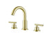 Elegant Lighting Leah 8 Inch Widespread Double Handle Bathroom Faucet in Brushed Gold Model: FAV-1009BGD