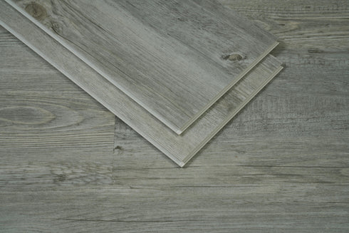 Elegant Lighting Legacy Luxury Vinyl Flooring 7 x 48 x 5.5mm 12 mil in Ash Grey in Ash Gray Finish Model: LVFGRY03-7-5.5-V2