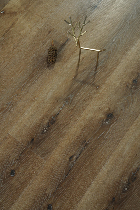 Elegant Lighting Legacy Luxury Vinyl Flooring 7 x 48 x 5.5mm 12 mil in Hickory Oak Model: LVFOAK05-7-5.5-V2