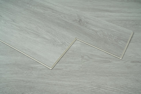 Elegant Lighting Legacy Luxury Vinyl Flooring 7 x 48 x 5.5mm 12 mil in Pearl Grey in Pearl Gray Finish Model: LVFGRY04-7-5.5-V2