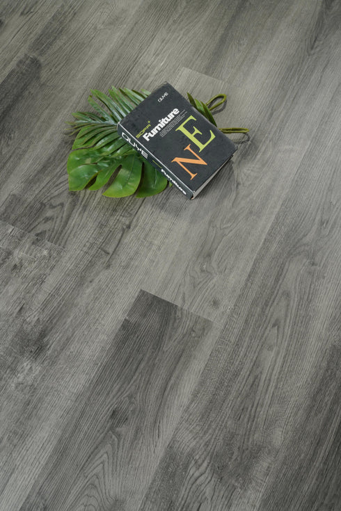 Elegant Lighting Legacy Luxury Vinyl Flooring 7 x 48 x 5.5mm 12 mil in Shadow oak Grey in Shadow Oak Gray Finish Model: LVFGRY20-7-5.5-V2