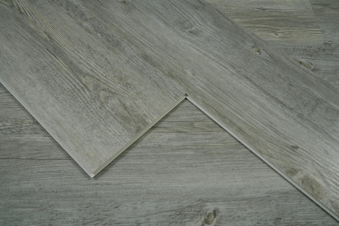 Elegant Lighting Legacy Luxury Vinyl Flooring 7 x 48 x 7mm 20 mil in Ash Grey in Ash Gray Finish Model: LVFGRY03-7-7-V2