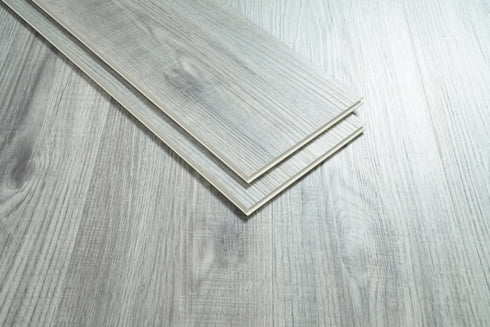 Elegant Lighting Legacy Luxury Vinyl Flooring 7 x 48 x 7mm 20 mil in Fossil oak Grey in Fossil Oak Gray Finish Model: LVFGRY01-7-7-V2
