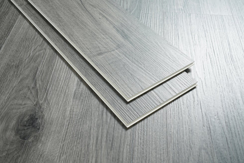 Elegant Lighting Legacy Luxury Vinyl Flooring 7 x 48 x 7mm 20 mil in Shadow oak Grey in Shadow Oak Gray Finish Model: LVFGRY20-7-7-V2