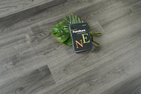 Elegant Lighting Legacy Luxury Vinyl Flooring 7 x 48 x 7mm 20 mil in Shadow oak Grey in Shadow Oak Gray Finish Model: LVFGRY20-7-7-V2