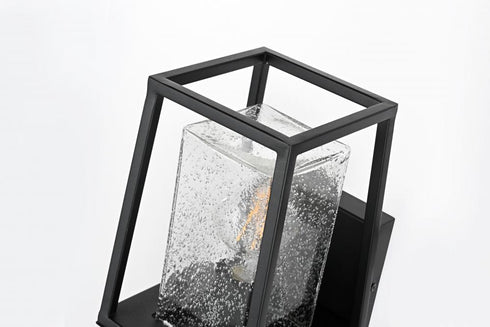 Elegant Lighting Lehigh 7 inch Outdoor Pendant in Black Model: OD359W10BK
